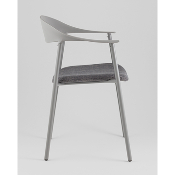 Стул Eila с подушкой пластик серый