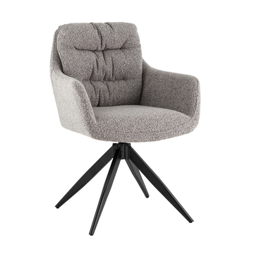 Стул обеденный мягкий Nia серый букле