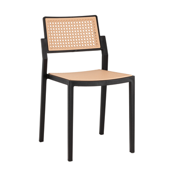 Стул обеденный Milto пластиковый черный