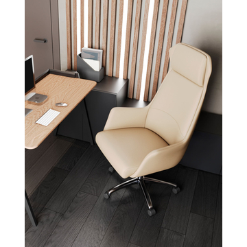 Кресло руководителя TopChairs Viking NEW бежевое