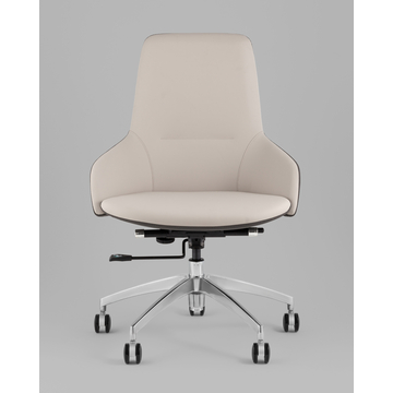 Кресло офисное TopChairs Soulo бежевый, серый