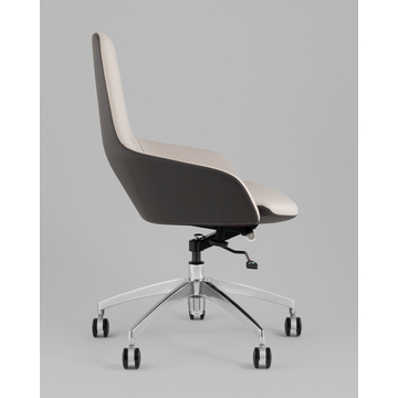 Кресло офисное TopChairs Soulo бежевый, серый