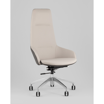 Кресло руководителя TopChairs Soulo светло-серый, серый