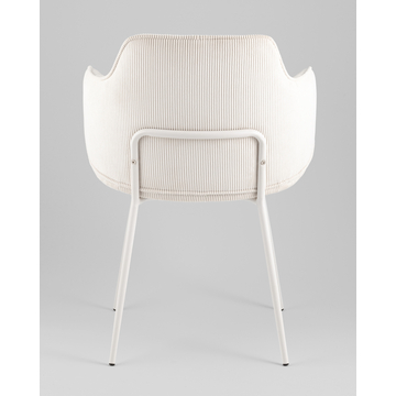 Стул обеденный Eira вельвет белый