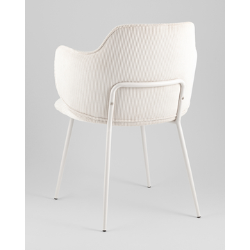 Стул обеденный Eira вельвет белый