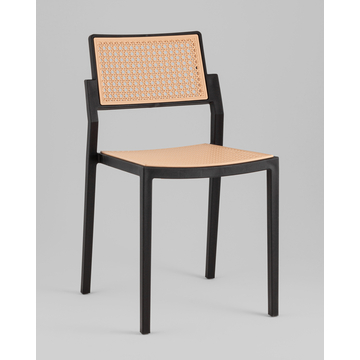 Стул обеденный Milto пластиковый черный