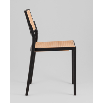 Стул обеденный Milto пластиковый черный