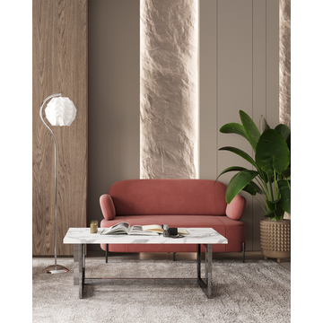 Диван Кэнди велюр пыльно-розовый