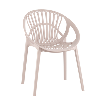 Стул-кресло Takeo пластиковое нежно-розовый