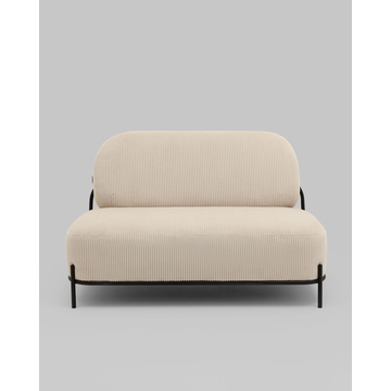 Диван Стоун велюр рельефный молочный