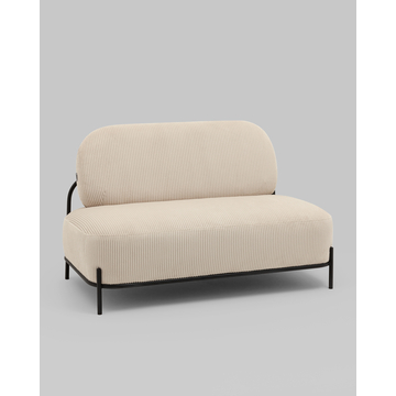 Диван Стоун велюр рельефный молочный