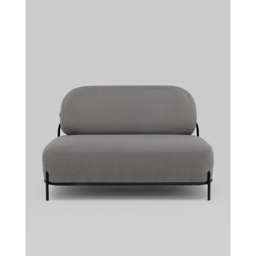 Диван Стоун велюр рельефный светло-серый