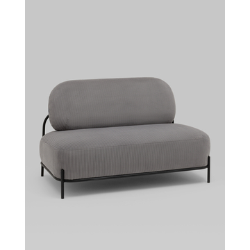 Диван Стоун велюр рельефный светло-серый