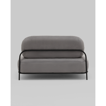 Диван Стоун велюр рельефный светло-серый