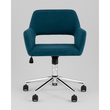 Стул офисный ROSS рогожка синий