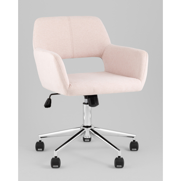 Стул офисный ROSS рогожка светло-розовый
