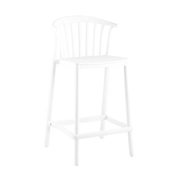 Стул полубарный Campo пластик белый