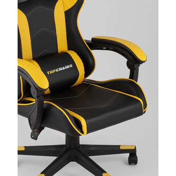 Кресло спортивное TopChairs Shadow черно-желтый