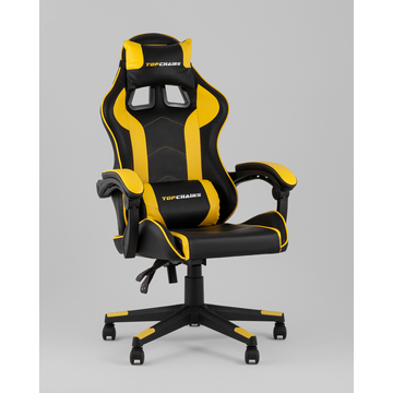 Кресло спортивное TopChairs Shadow черно-желтый