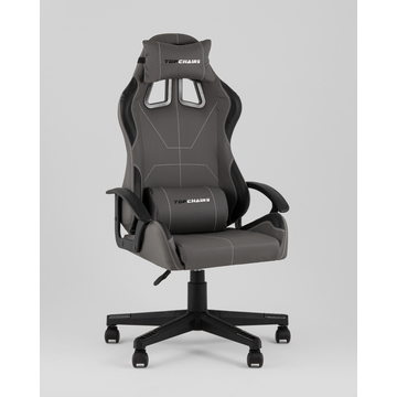 Кресло спортивное TopChairs Wyvern серо-черный