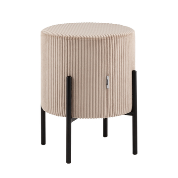 Пуф Кейси велюр рельефный бежевый