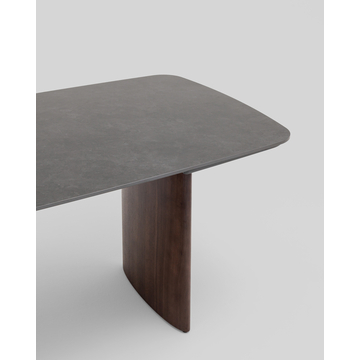 Стол обеденный Астарта раскладной 180-260х90 см керамика темная