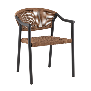 Стул Syna светло-коричневый серые ножки