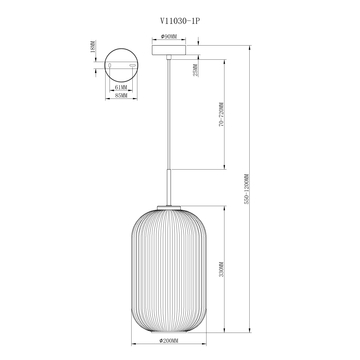 Светильник подвесной Moderli V11030-1P Ivory