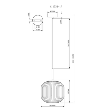 Светильник подвесной Moderli V11031-1P Ivory