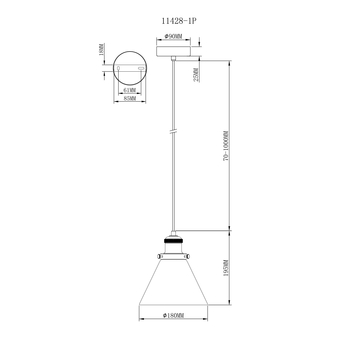 Светильник подвесной Moderli V11428-1P Single