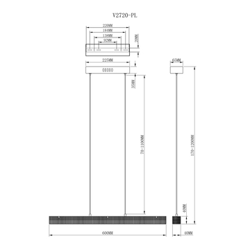 Подвесной светильник Moderli V2720-PL Elena