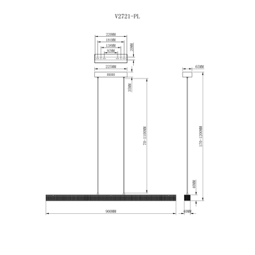 Подвесной светильник Moderli V2721-PL Elena