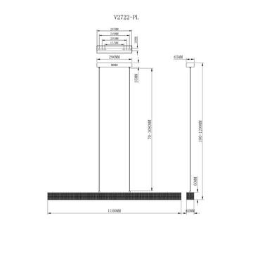 Подвесной светильник Moderli V2722-PL Elena