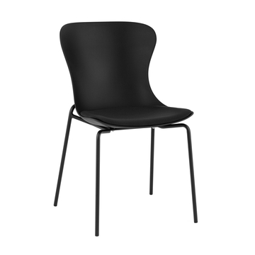 Стул Shaya с подушкой пластик черный