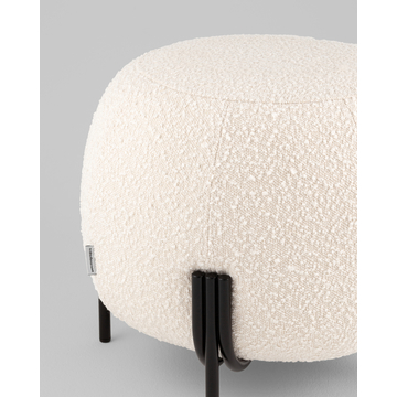 Пуф Флик new ткань букле молочный