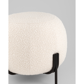 Пуф Флик new ткань букле молочный