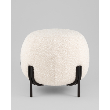 Пуф Флик new ткань букле молочный