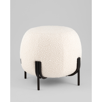 Пуф Флик new ткань букле молочный