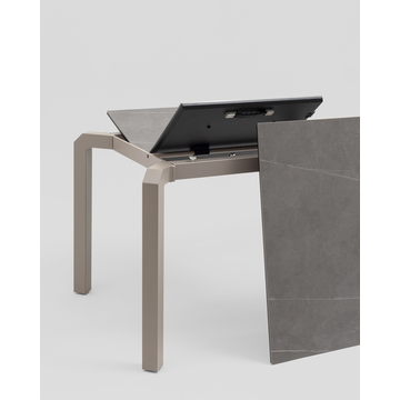 Стол обеденный Varden раскладной 180-240*90 см керамика темно-серый