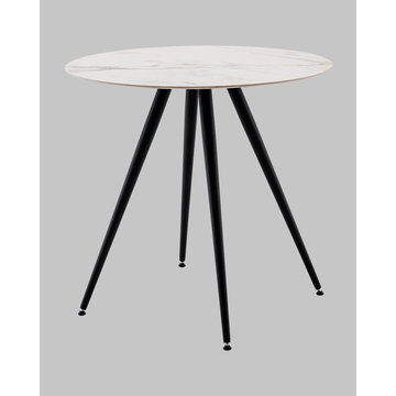 Стол Ники круглый столешница керамика Ice Jade 800
