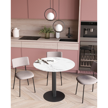 Стул Амелия велюр светло-серый