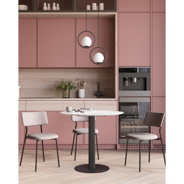 Стул Амелия велюр светло-серый