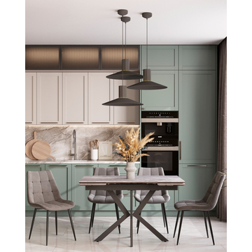 Стул Флекс New велюр светло-серый