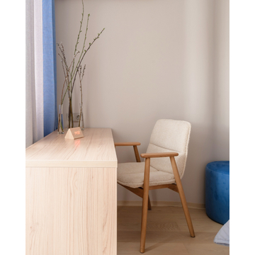 Стул обеденный Philo с деревянными ножками бежевый