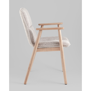 Стул обеденный Philo с деревянными ножками серый 2 шт.