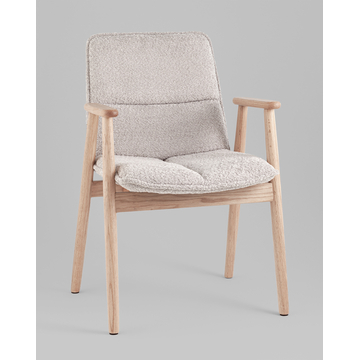 Стул обеденный Philo с деревянными ножками серый 2 шт.