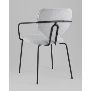 Стул обеденный Masey с подлокотниками серый 4 шт.