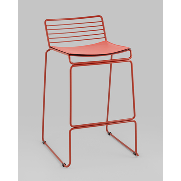 Стул полубарный Danny бордовый с подушкой 4 шт.