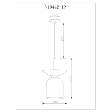 Светильник подвесной Moderli V11553-1P Lecce