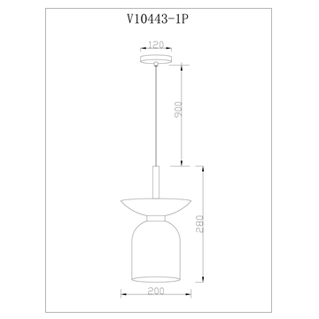 Светильник подвесной Moderli V11554-1P Lecce